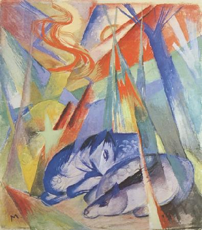 Franz Marc Sleeping Animals (mk34) oil painting picture
